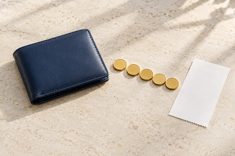 Peňaženka a mince pri prehľade cashbacku